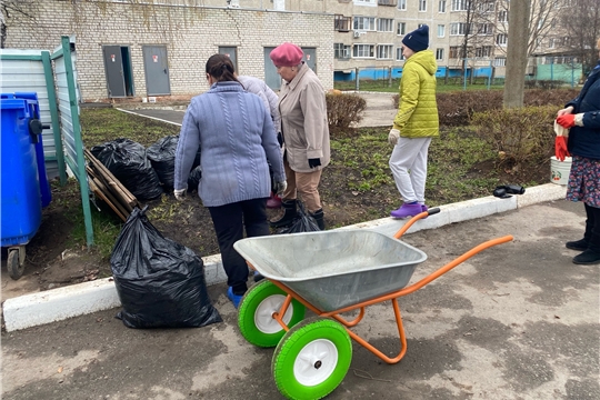 Субботник МБДОУ "Детский сад №169" г. Чебоксары 19.04.2024