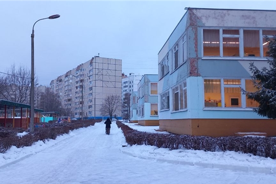 Благоустройство территории МБДОУ "Детский сад №169"г.Чебоксары,04.02.2025г.