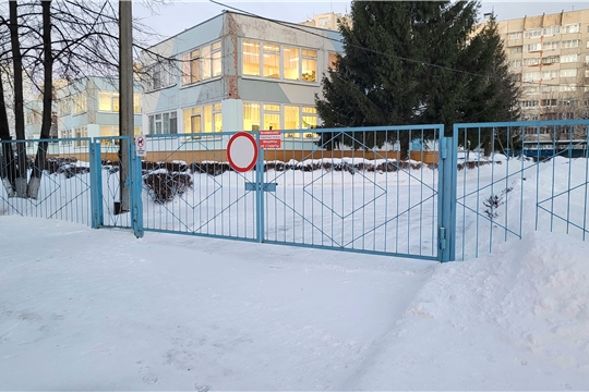 Благоустройство территории МБДОУ "Детский сад №169" г.Чебоксары, 18.02.2025 г. 