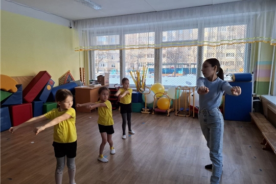 Подготовка к конкурсу "Фитнес вместе с мамой"
