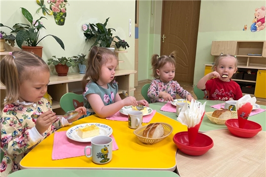 Омлет в детском саду.