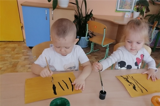 Рисуем осенний лес