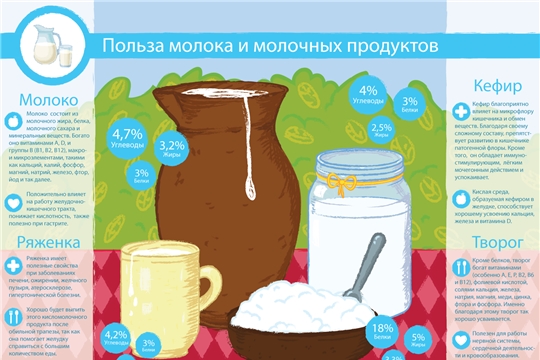 Польза молочных продуктов в питании детей