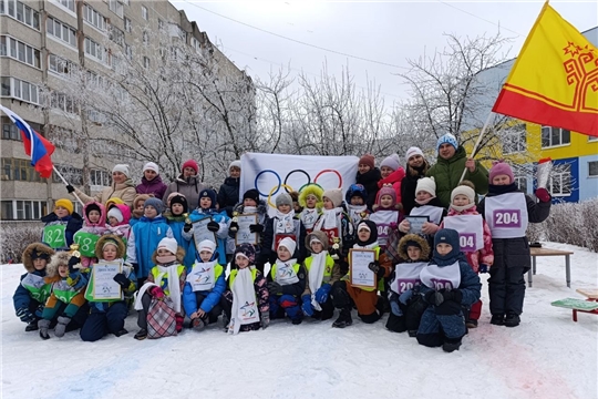 В рамках городского проекта «Мы выбираем спорт» на базе МАДОУ "Детский сад №7" прошли малые Зимние Олимпийские игры.