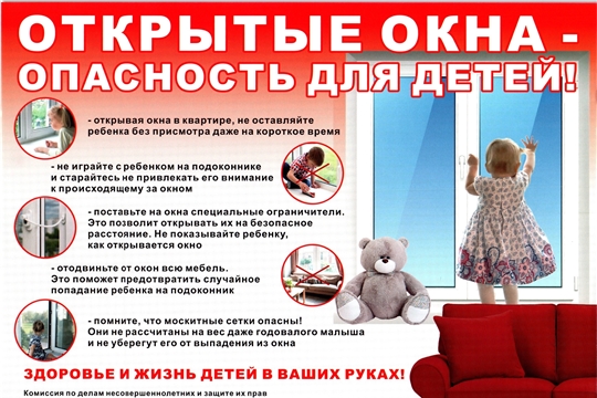 Открытое окно-опасность для ребенка!