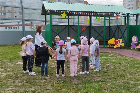 Прогулка в детском саду в летний период