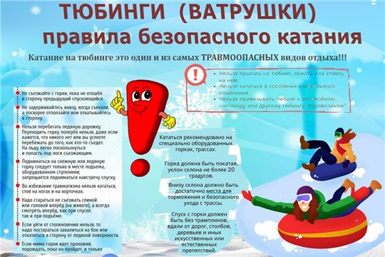 Правила безопасного катания на тюбингах, ватрушках.