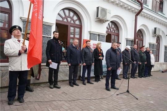 Воспитанники встречают Поезд Победы
