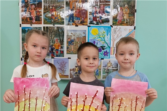 Веточки вербы