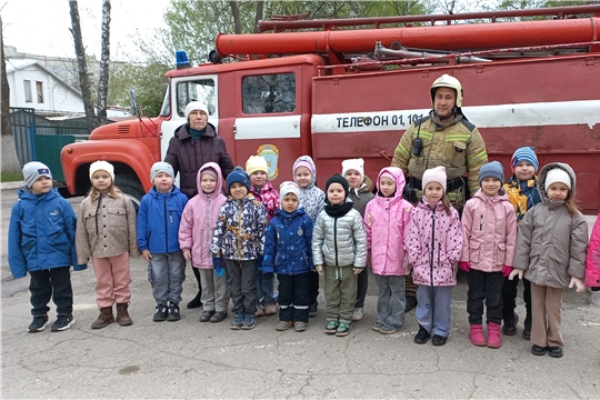 Встреча дошкольников с огнеборцами