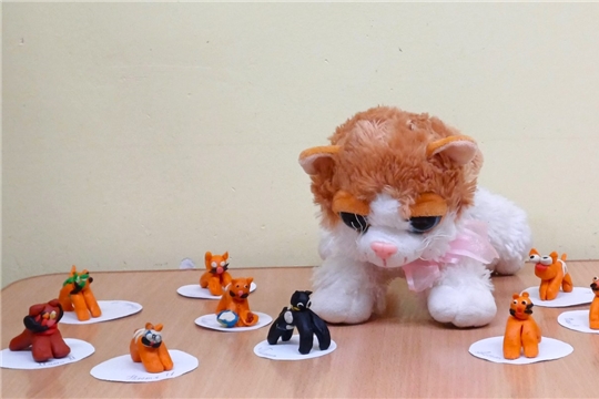 "Кошечки" из пластилина
