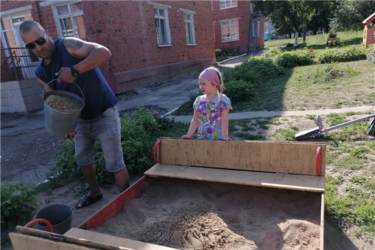 Замена песка в песочницах