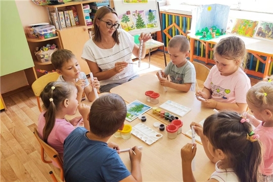 Макет леса "Мы любим природу".