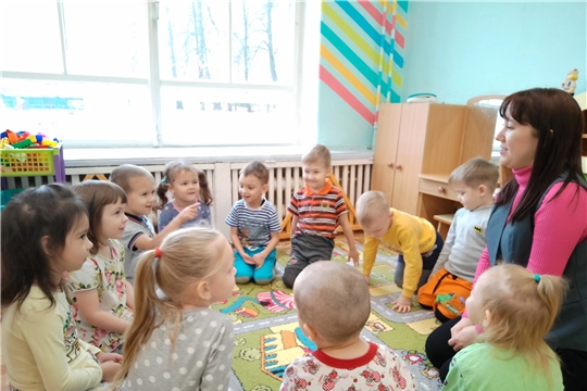  На занятии с педагогом-психологом "Я расту, изменяюсь" 