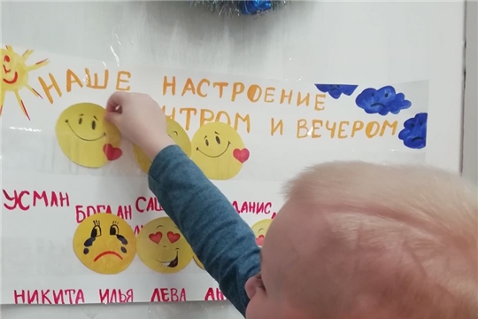 Уголок "Мое настроение" в средней группе "Вишенки"