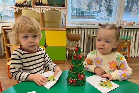 «Ёлочка» из соленого теста