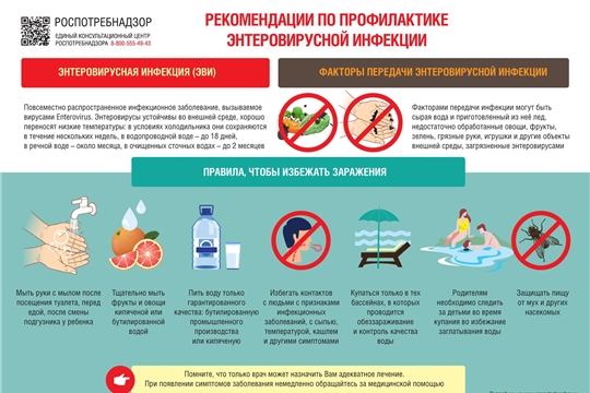 Управление Роспотребнадзора по Чувашской Республике - Чувашии напоминает о профилактике энтеровирусных инфекций в летний период