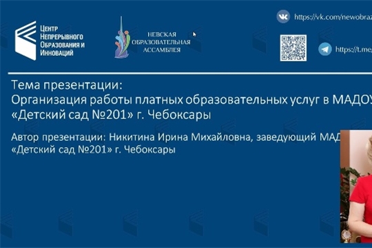 Представление опыта работы по организации дополнительных услуг