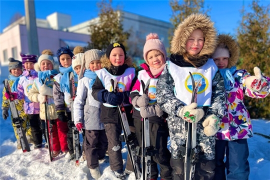 Тренировочный забег на лыжах