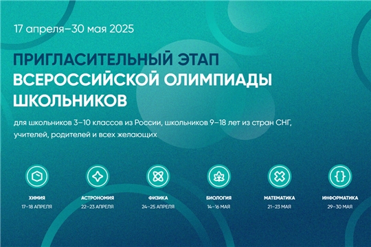 Стартовал пригласительный этап ВСОШ