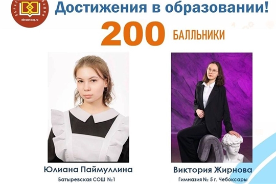 Вести-Чувашия: "В Чувашии еще две выпускницы набрали 200 баллов на ЕГЭ"