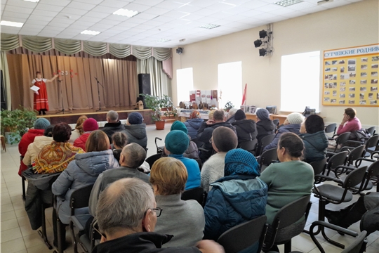 Библиотекарь Сутчевской сельской библиотеки приняла участие во встрече с населением