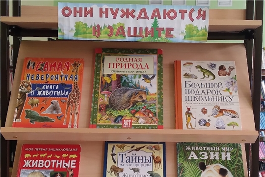 Книжная выставка-просмотр «Они нуждаются в защите» в отделе по работе с детьми