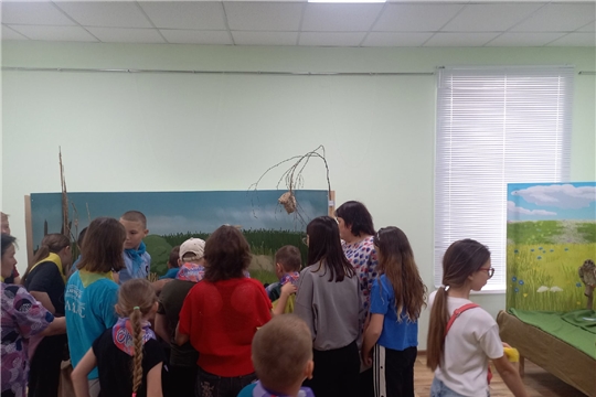 Ребята пришкольного лагеря "Питеркинская СОШ" посетили музей