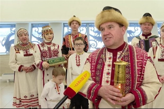 В Чувашию прибыл огонь «Сердца России»
