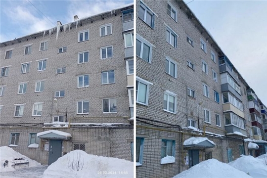 В Чувашии продолжают борьбу с сосульками