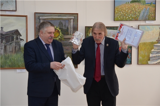 ОТКРЫЛСЯ ВЕРНИСАЖ НАРОДНОГО ХУДОЖНИКА ЧУВАШИИ АНАТОЛИЯ РЫБКИНА