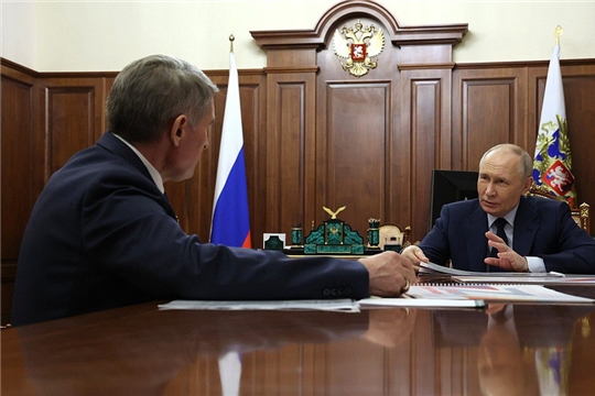 Студенческий кампус в Чебоксарах обсудили Президент страны Владимир Путин и Глава Чувашии Олег Николаев