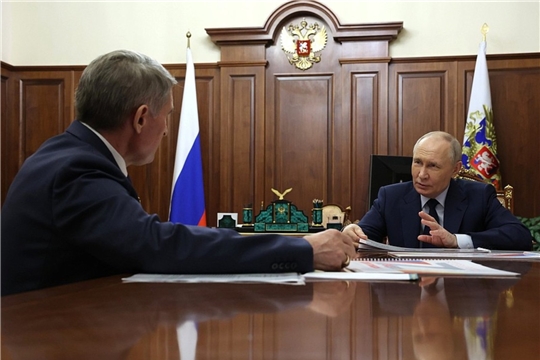 Студенческий кампус в Чебоксарах обсудили Президент страны Владимир Путин и Глава Чувашии Олег Николаев