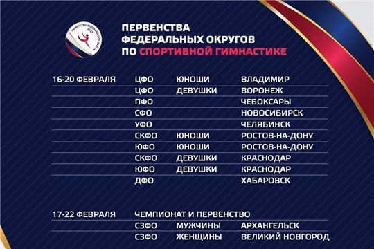 На следующей неделе стартуют Первенства федеральных округов по спортивной гимнастике