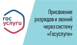 Присвоение разрядов и званий через систему "Госуслуги"
