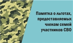Памятка о льготах, предоставляемых в спортивных организациях Чувашской Республики, членам семей участников специальной военной операции