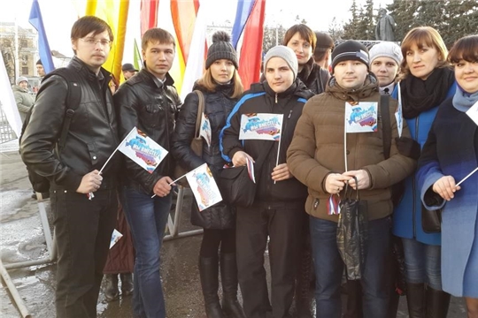 Архивисты на мероприятии в честь годовщины воссоединения Крыма с Россией