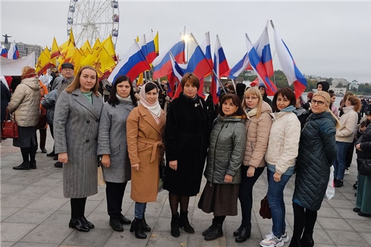 Архивисты приняли участие в митинге-концерте на Красной площади.