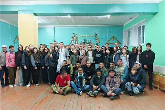 Проводы в армию в Шимкусском доме культуры