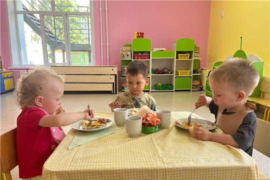 Омлет - любимое блюдо дошколят
