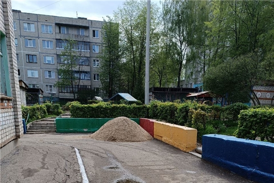 В детский сад привезли песок! 