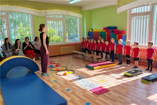 Открытое занятие кружка "Веселый фитнес" и "Спортландия"