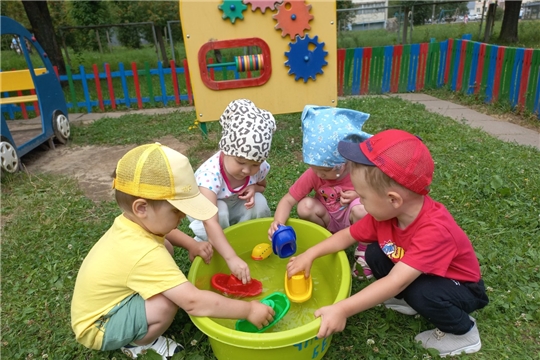 Игры с водой на прогулке