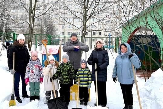 Взаимосотрудничество детского сада и родителей: подготовка к конкурсу снежных построек