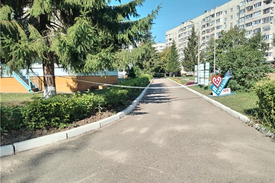 Благоустройство территории МБДОУ "Детский сад №169" г. Чебоксары, 15.07.2025г.