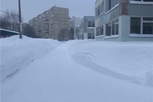Благоустройство территории МБДОУ "Детский сад №169" г. Чебоксары, 16.02.2026 г. 