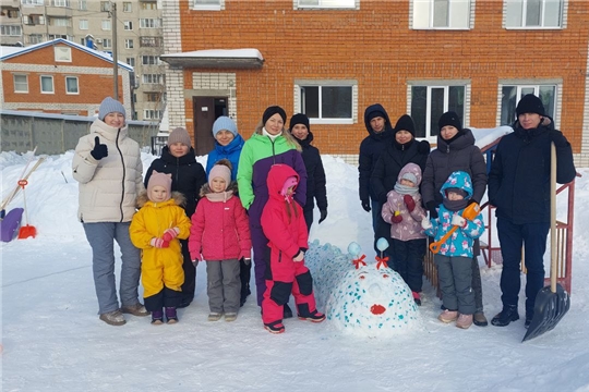 Снежные постройки!