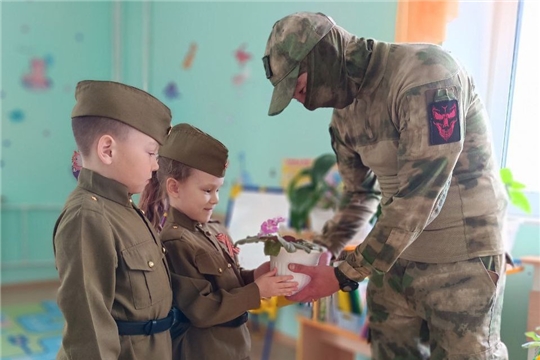 Участие в социально-патриотической акции «Цветок ветерану»
