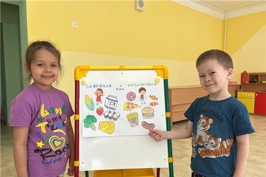 Коллаж "Здоровая и нездоровая еда"
