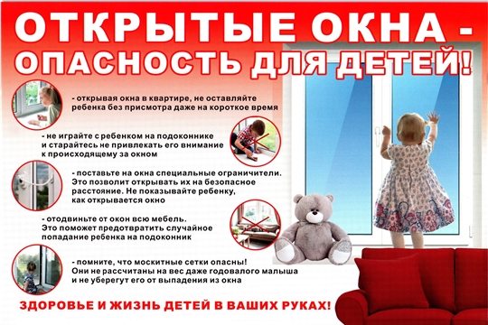 Открытое окно - опасность для ребенка!